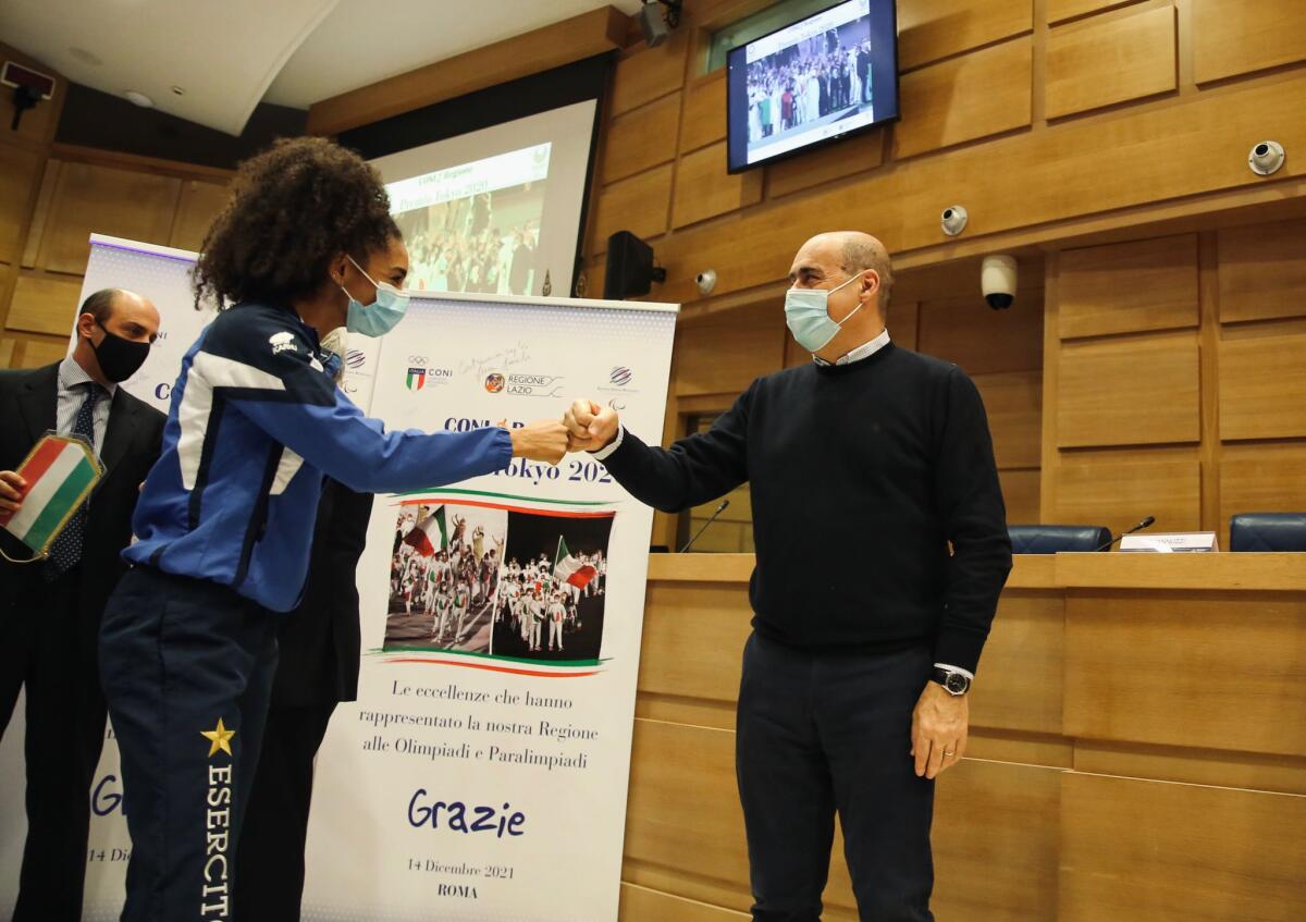 Sport, premi Coni: il presidente della Regione, Zingaretti, premia 41 atleti olimpici e 10 atleti paralimpici. - 