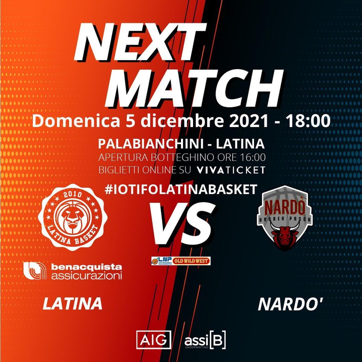 Basket maschile serie A2 Old Wild West: il Latina questa domenica attende la Pallacanestro Nardò. - 