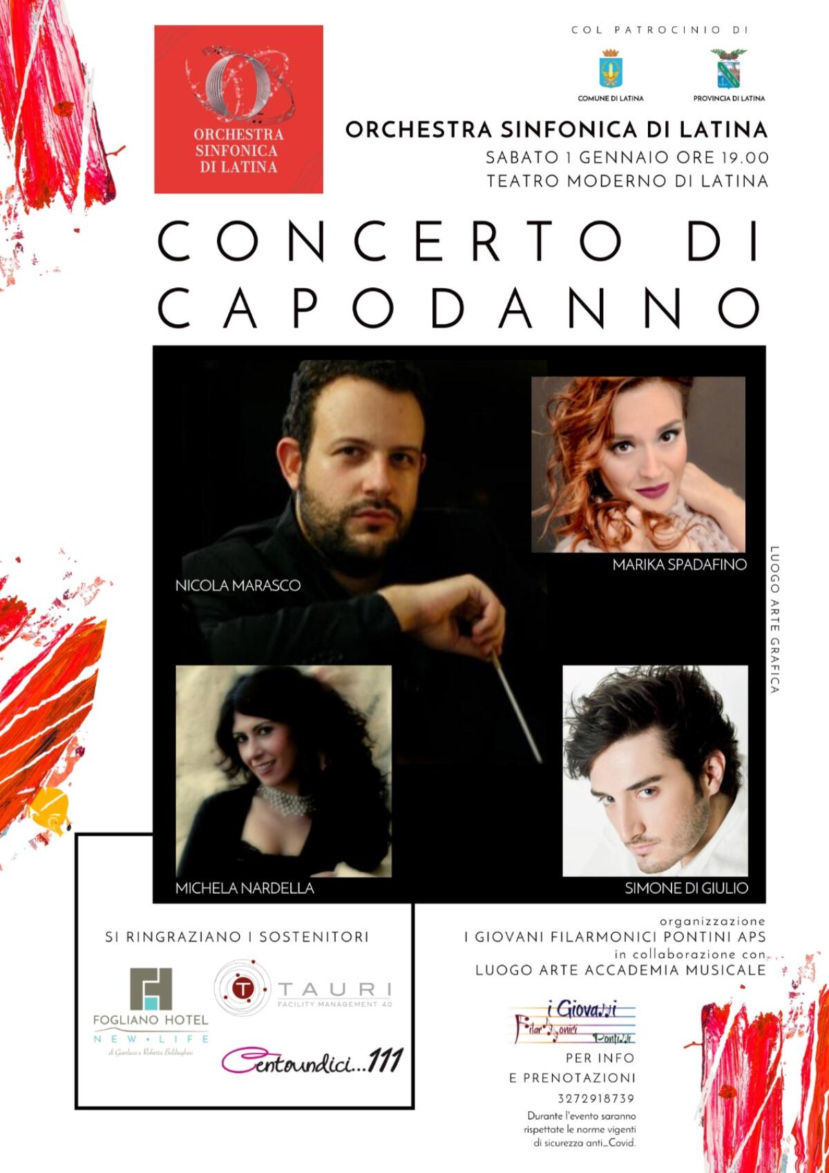 Il primo gennaio al Teatro Moderno “Concerto di Capodanno” con l'Orchestra Sinfonica  di Latina. - 
