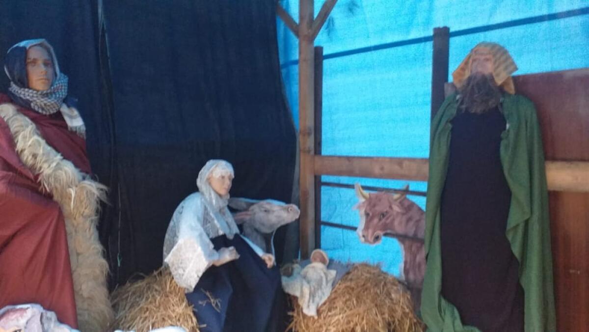 Allestito presso Parco Rielasingen, ad Ardea, un presepe raffigurante la natività. - 