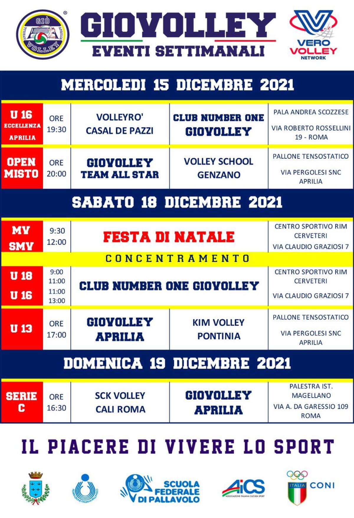 Pallavolo femminile di serie C: la Giò Volley Aprilia questa domenica in casa della SCK Volley Cali Roma. - 