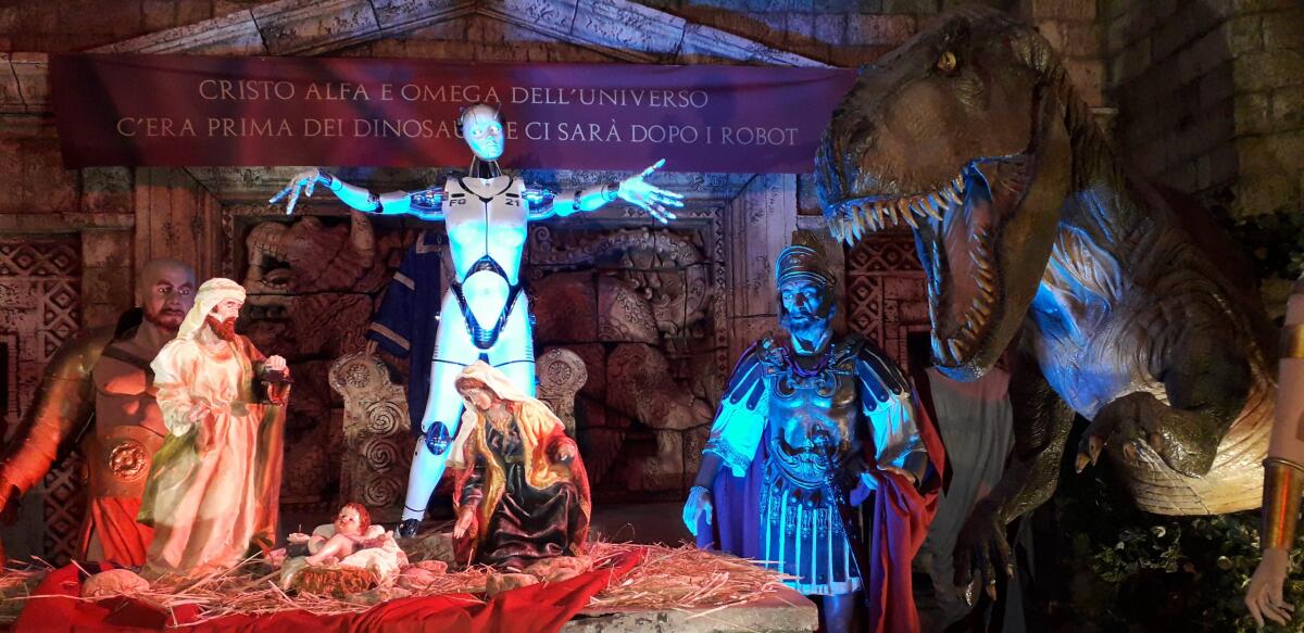 Inaugurato a Cinecittà World il Presepe del cinema e della televisione: il 25 dicembre per la prima volta la Messa di Natale - 