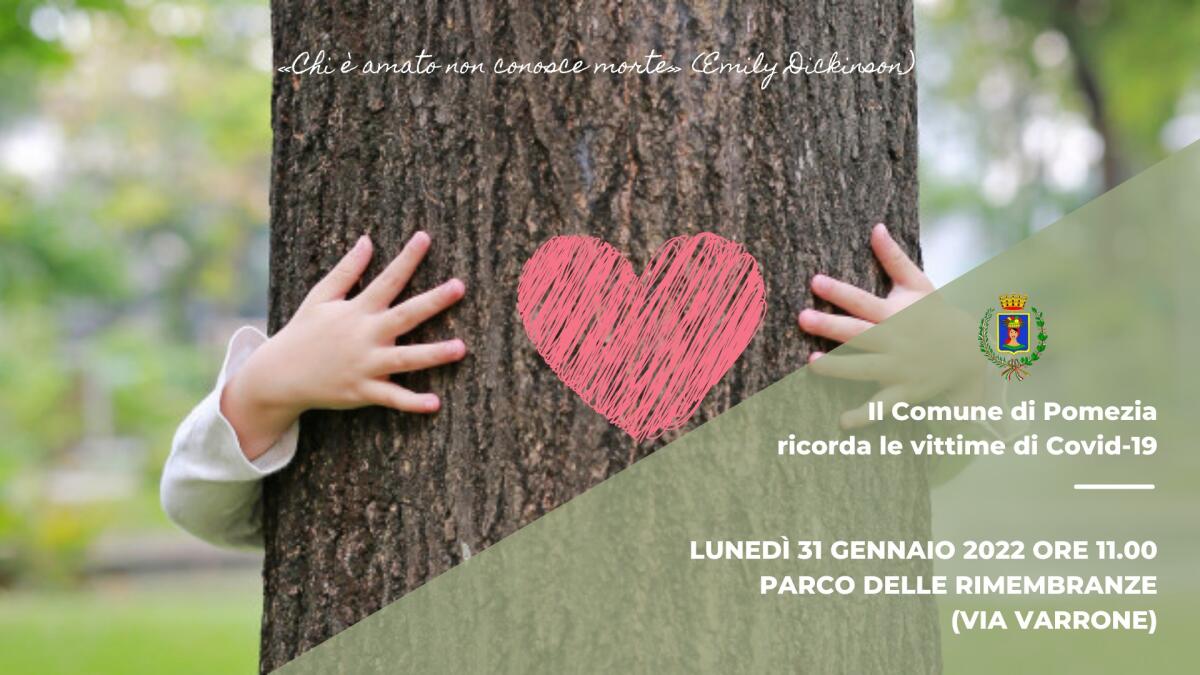 Il Comune di Pomezia ricorda le vittime della pandemia da Covid-19. Cerimonia il 31 Gennaio. - 