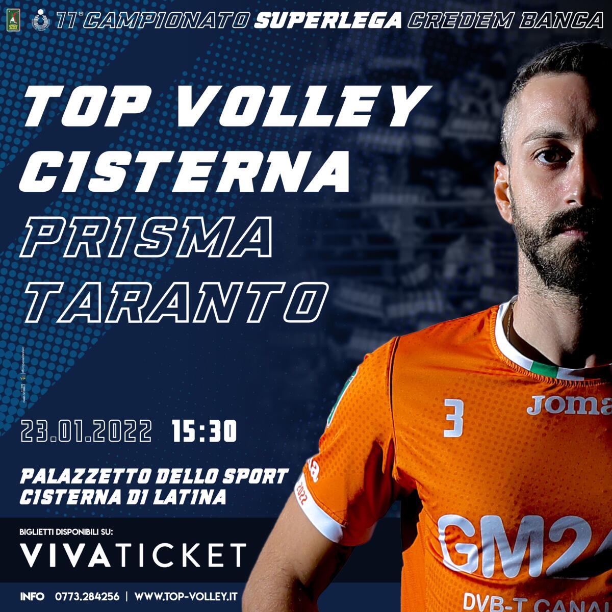 La Top Volley Cisterna torna il campo dopo lo stop-Covid: questa domenica ospita Taranto. - 