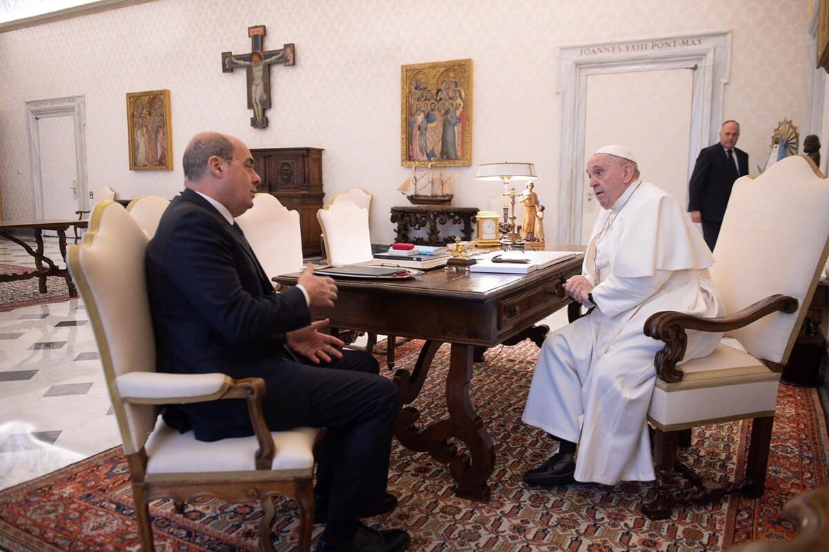 Zingaretti in udienza dal Papa, “Acquisteremo vaccini anti covid per l’Africa” - 