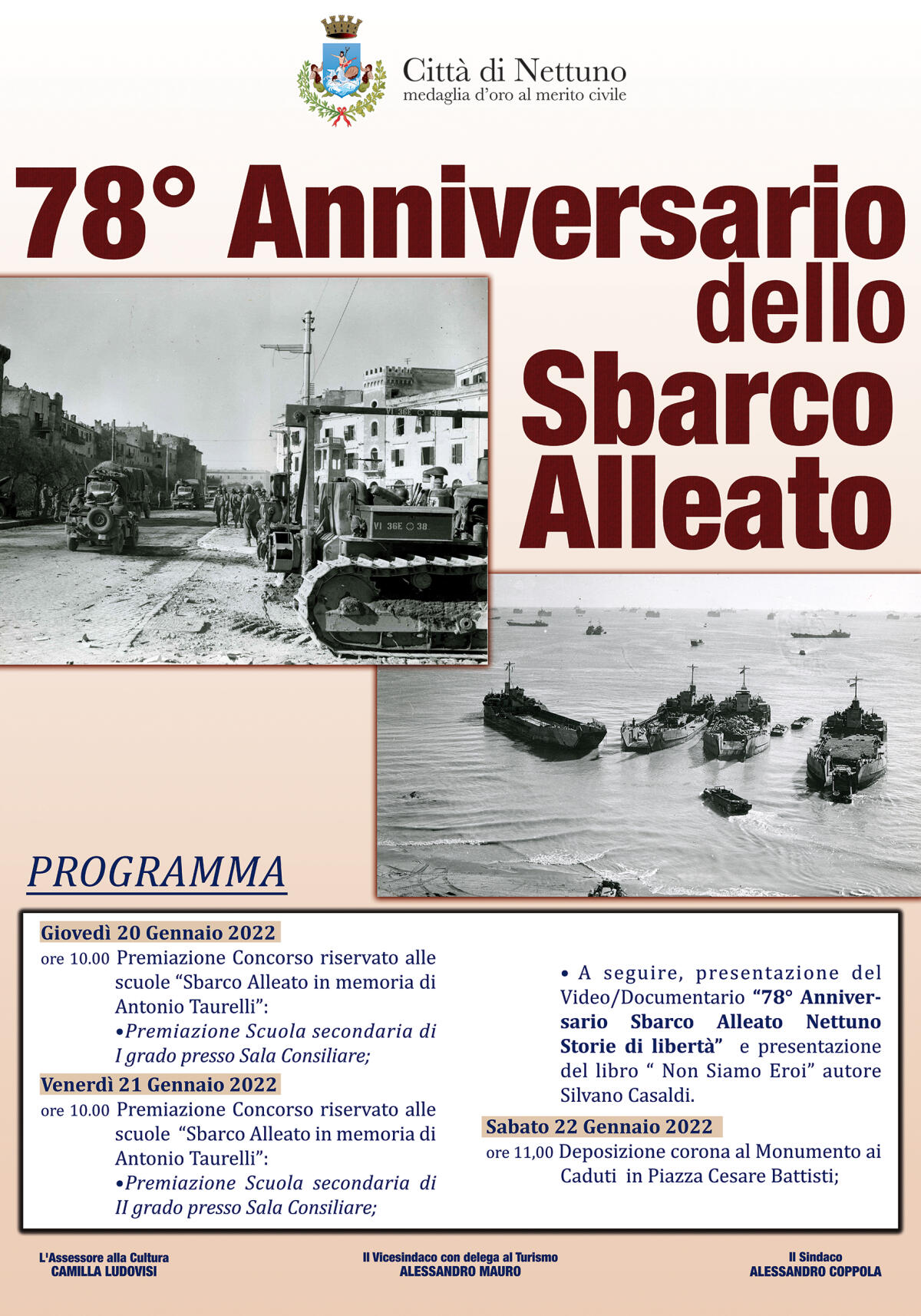 Nettuno ricorda il 78esimo Anniversario dello Sbarco con un premio dedicato alle scuole e con un video documentario. - 