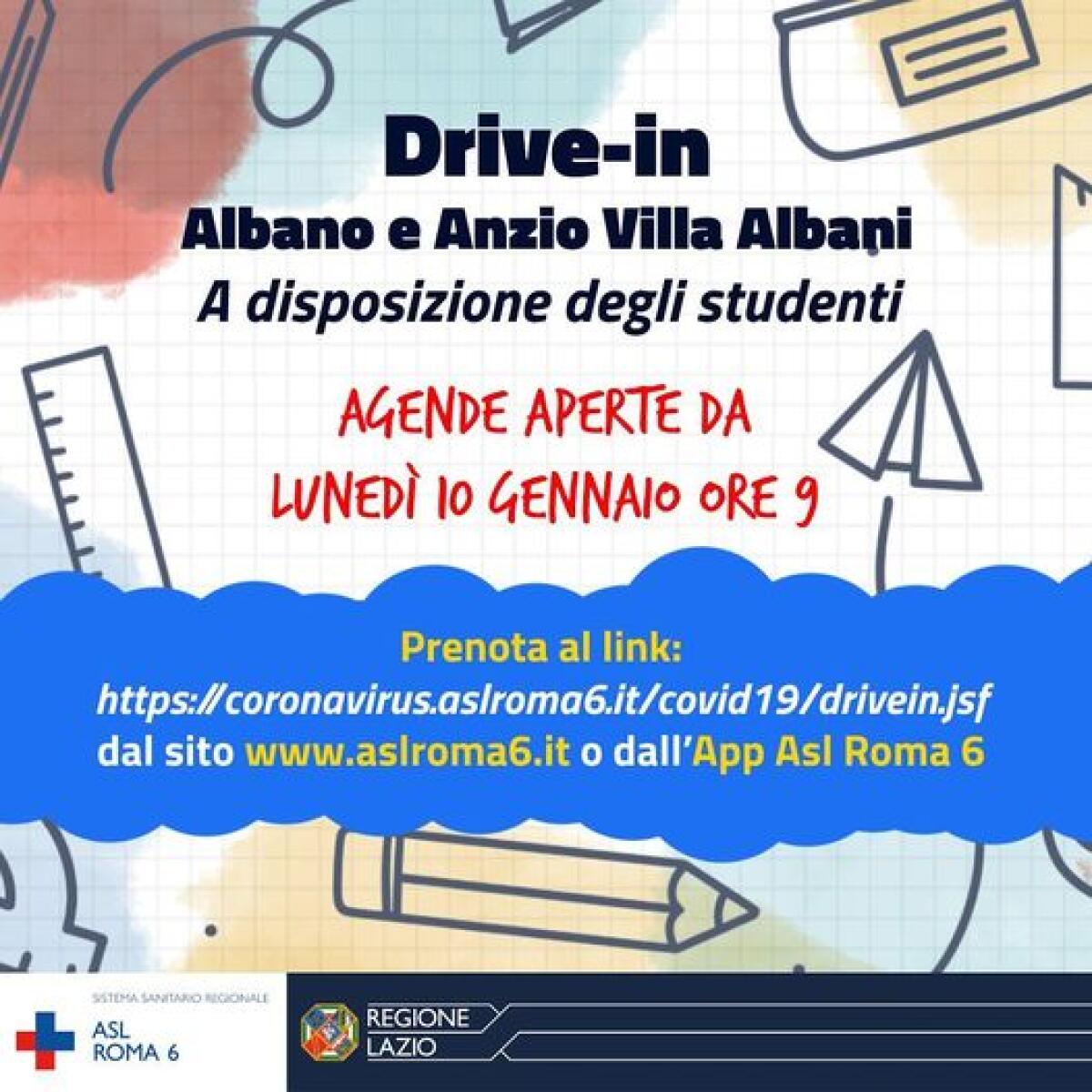 Test rapidi per studenti: rafforzati i drive-in di Albano ed Anzio - 