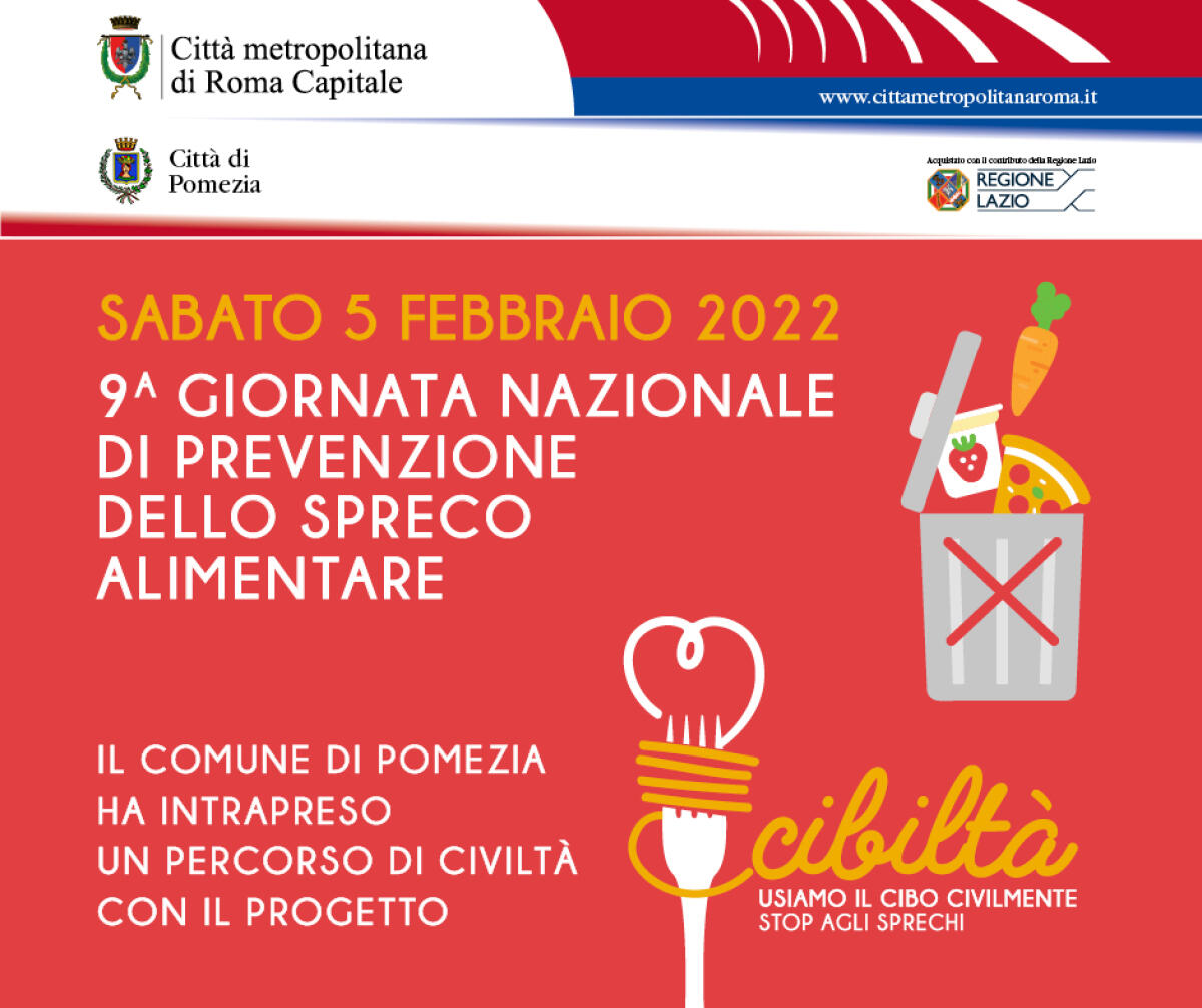 Pomezia oggi celebra la Giornata nazionale di prevenzione dello spreco alimentare. - 