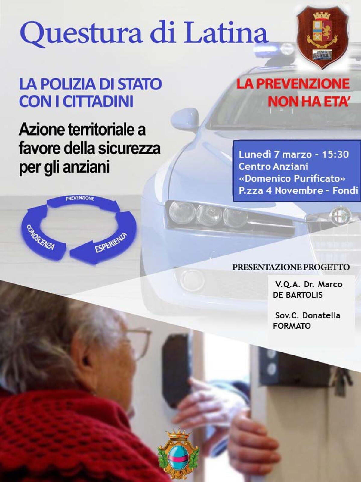 Truffe e raggiri: gli anziani di Fondi a lezione di prevenzione - 
