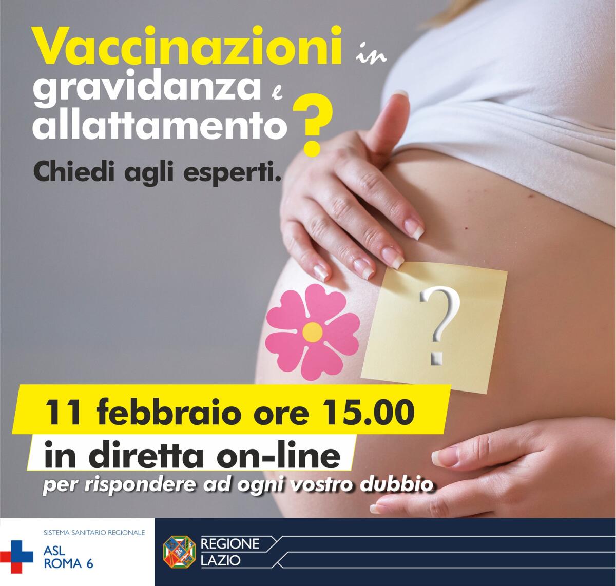 Vaccinazioni Covid per le donne in gravidanza: la Asl Roma6 organizza incontro on line con gli esperti. - 