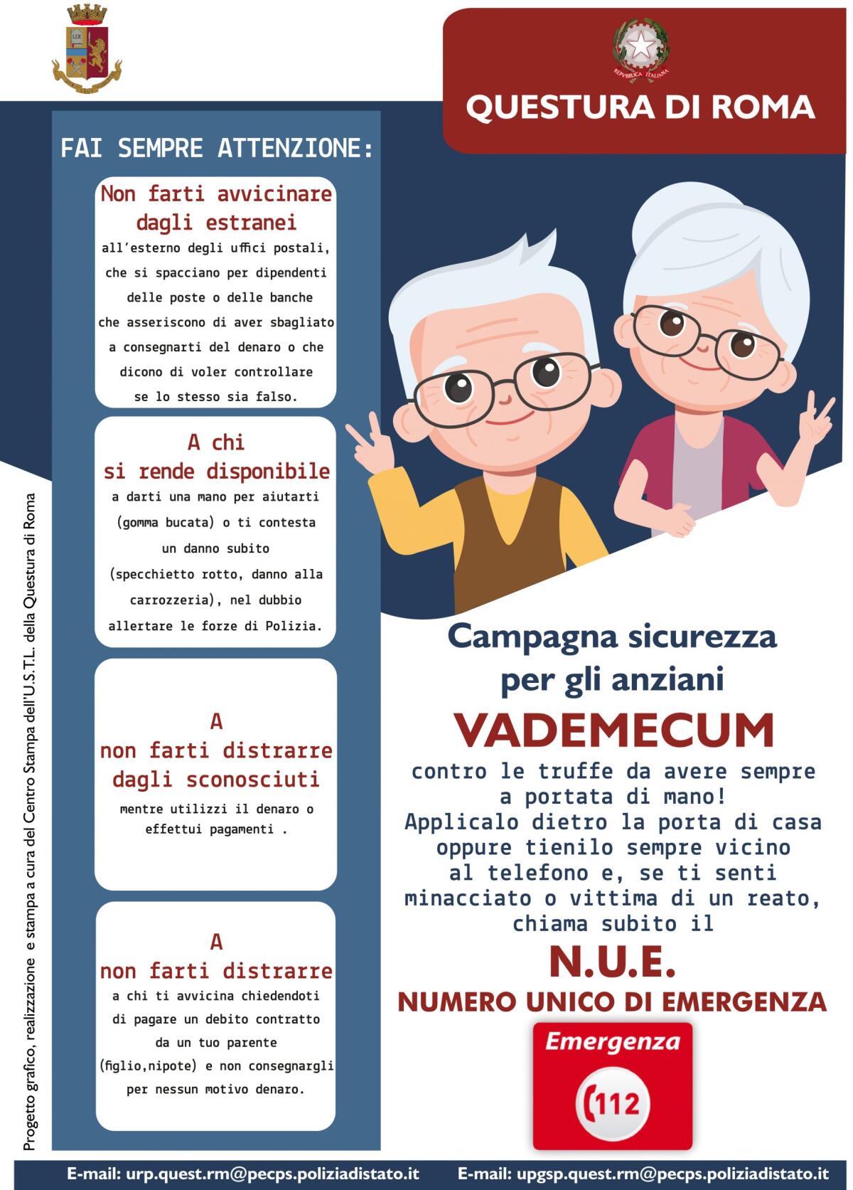 Un vademecum per la sicurezza degli anziani. Comportamenti per evitare truffe, raggiri, furti e rapine - 