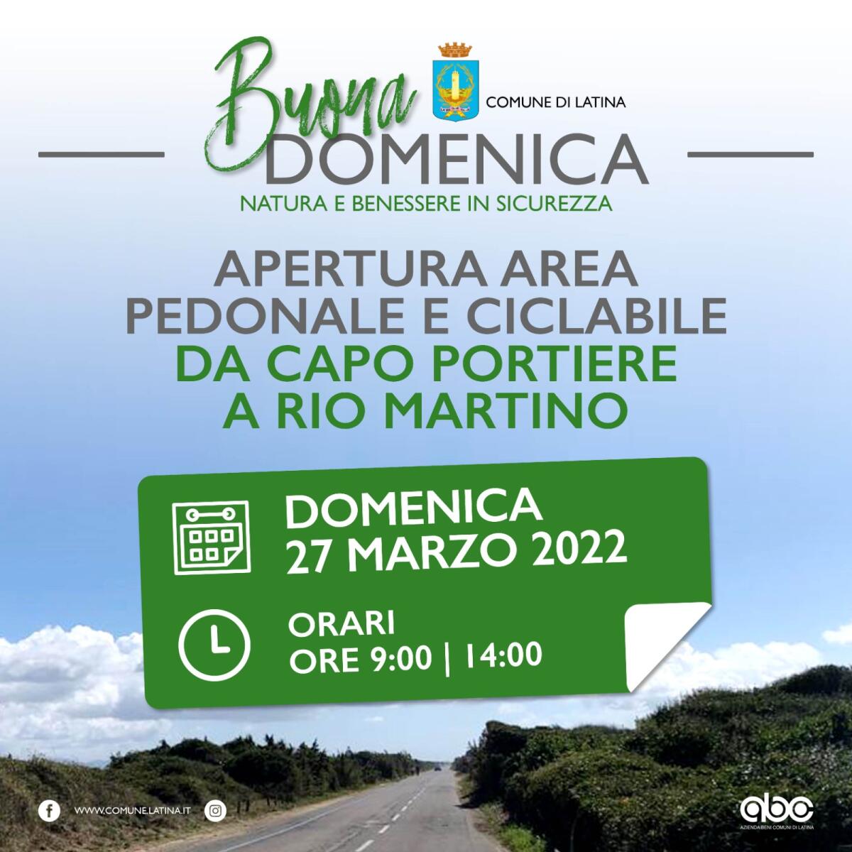 Domenica 27 marzo torna sul lungomare di Latina l’iniziativa del Comune denominata “Buona Domenica”. - 