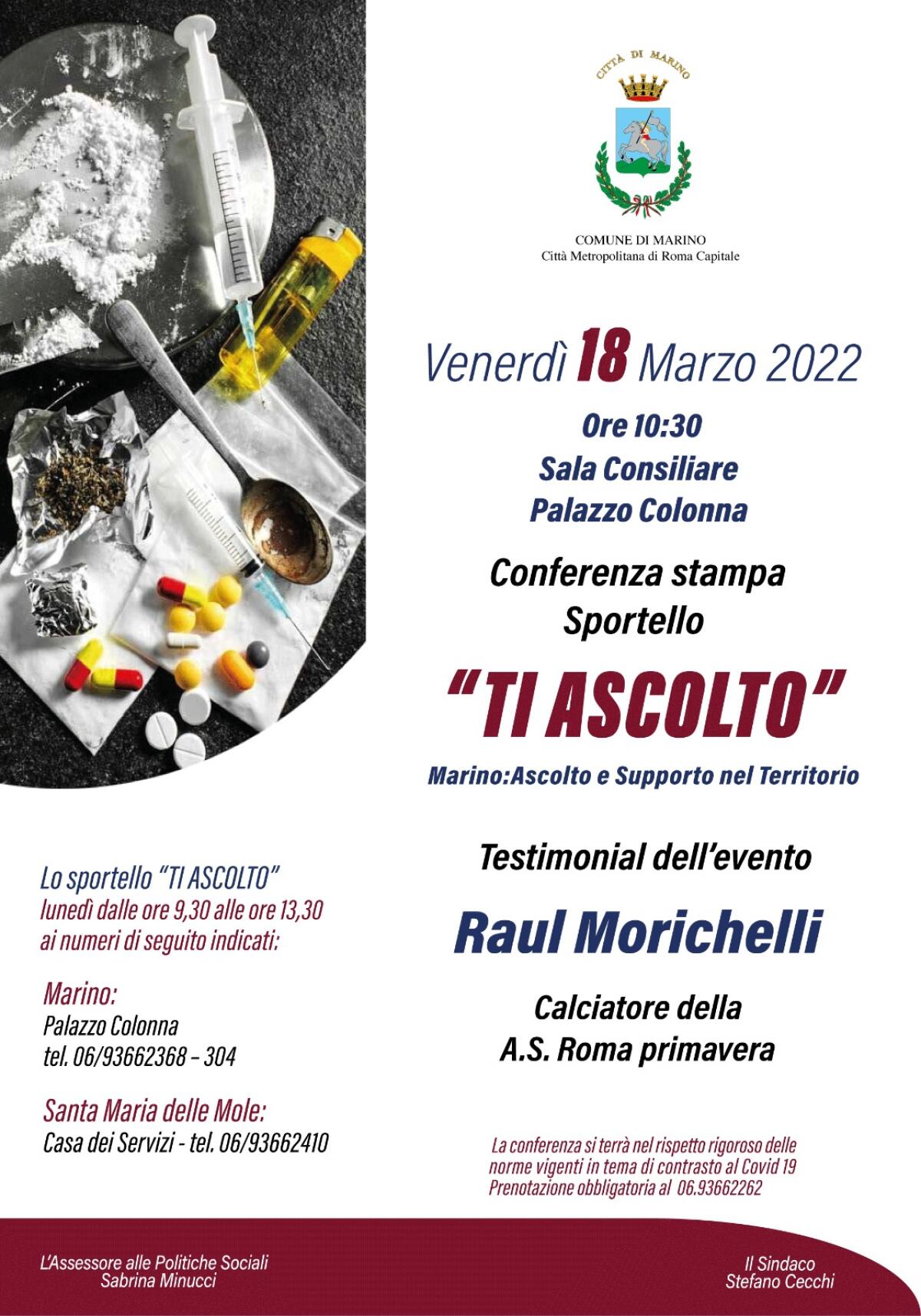 A Marino nasce lo sportello “Ti ascolto” - 