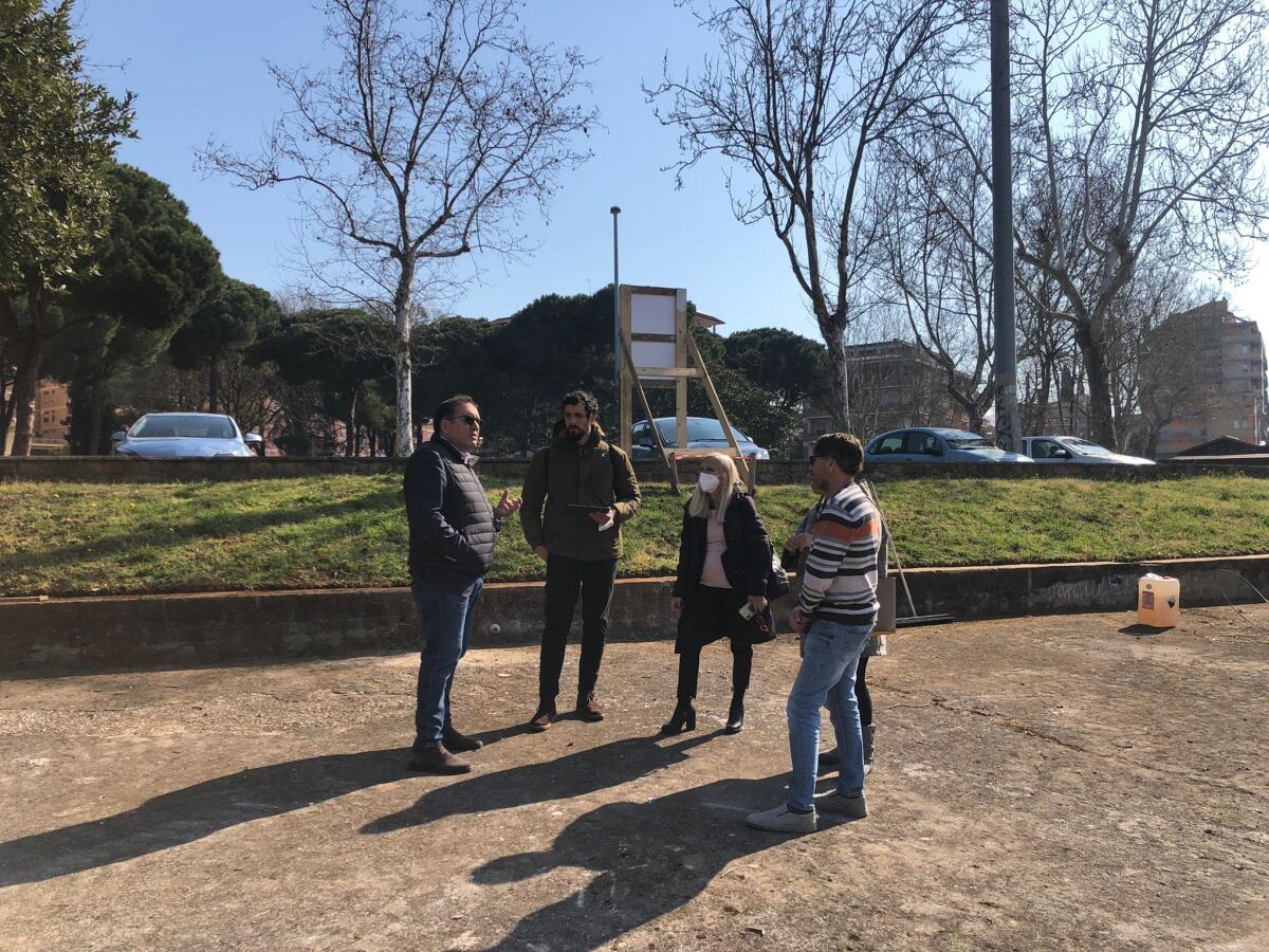 APRILIA - Lavori di riqualificazione al parco comunale Falcone e Borsellino. Sopralluogo  dell’Amministrazione Comunale. - 