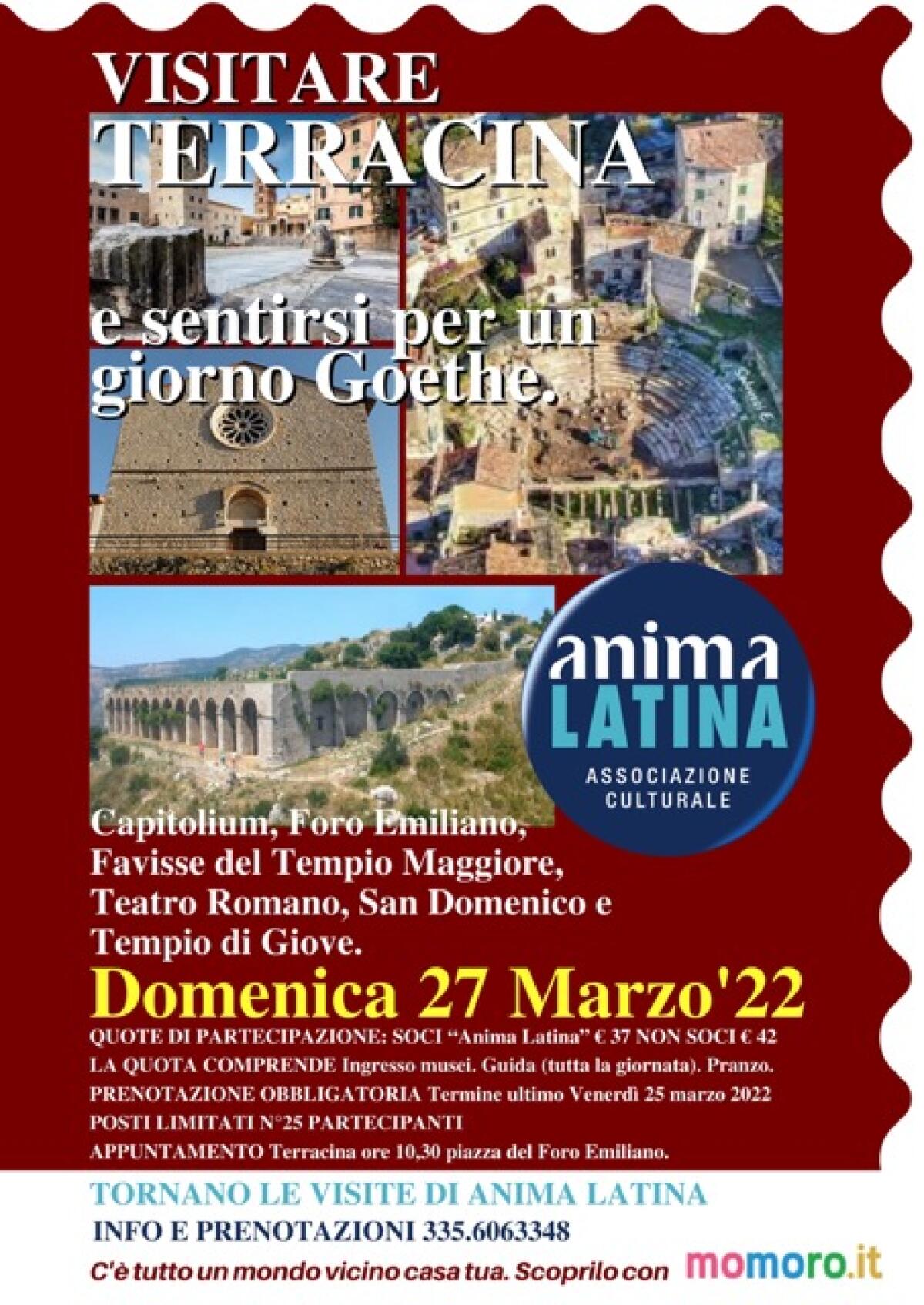 Tornano le visite di “Anima Latina”: domenica 27 marzo si va a Terracina - 