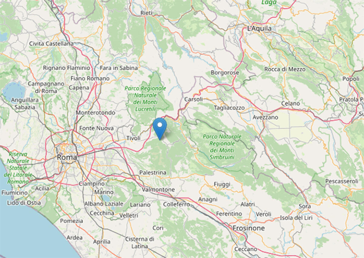 Altra scossa di terremoto ieri sera in provincia di Roma, di magnitudo 3.4. Avvertita anche in alcune zone pontine. - 