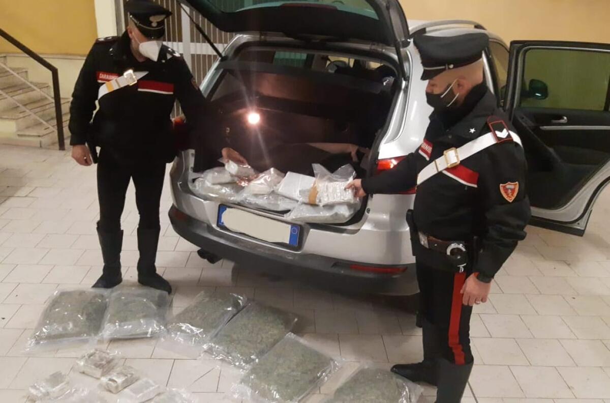 Anzio - 20 chili di droga e tre arresti. Pomeriggio intenso per i Carabinieri - 
