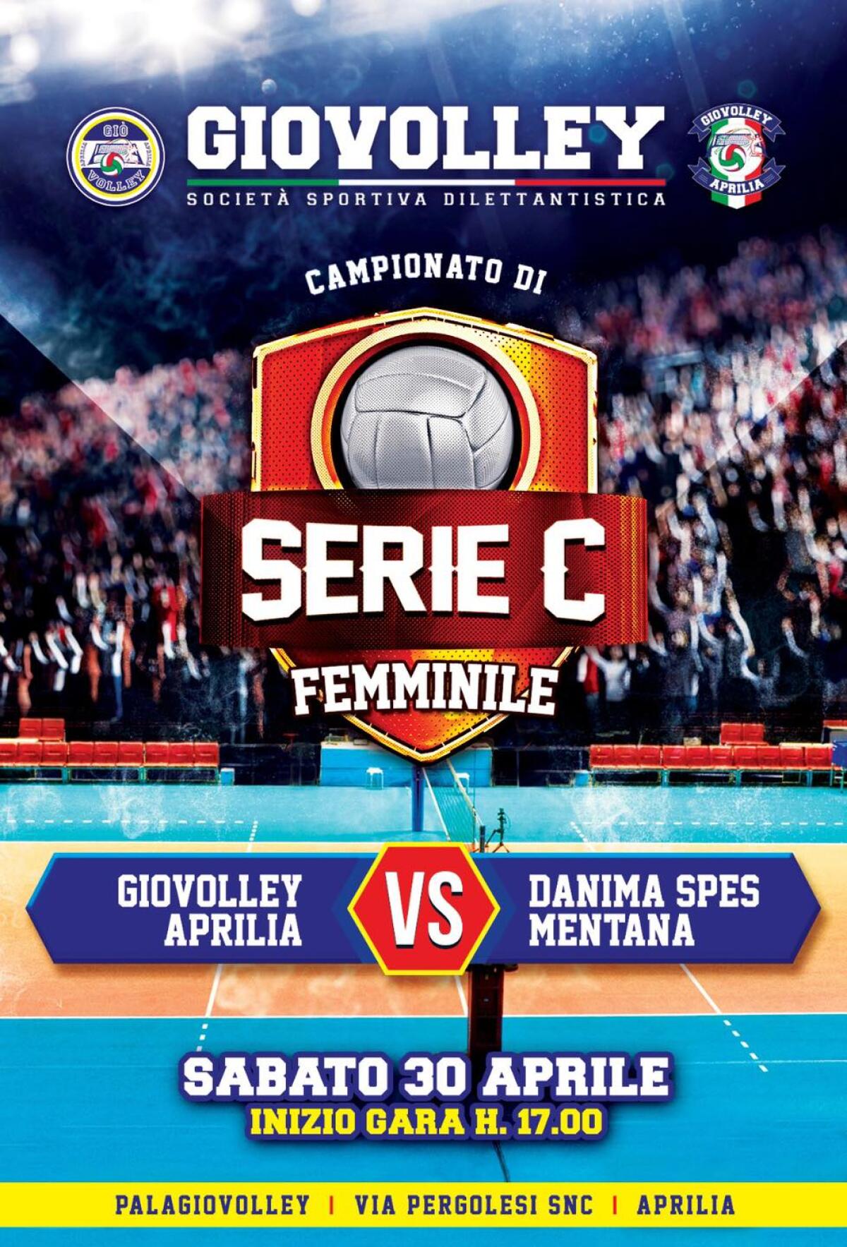 Pallavolo femminile di serie C: la Giò Volley Aprilia oggi in campo per il recupero contro le avversarie dello Spes Mentana. - 