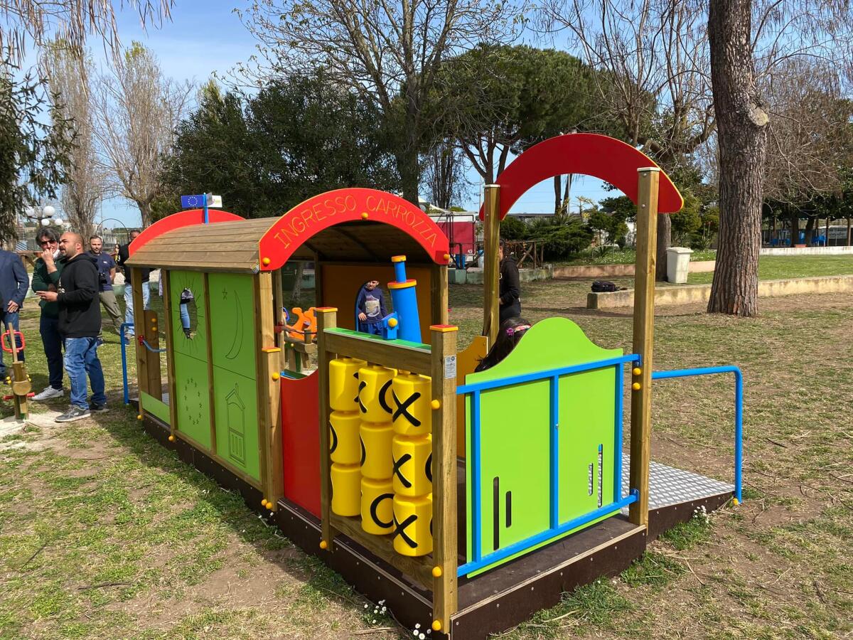 Inaugurato a Nettuno un gioco inclusivo al parco comunale del quartiere San Giacomo. - 