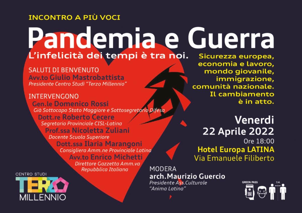 Pandemia e guerra, riflessioni  in un incontro a più voci - 
