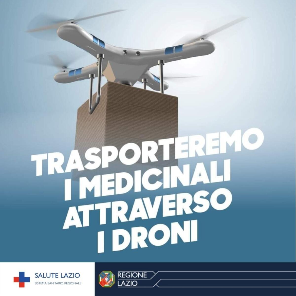 Droni per il trasporto di merci e medicinali. Il Lazio prima regione in Italia ad avviare un progetto per la mobilità aerea avanzata. - 
