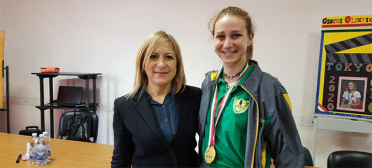 L’oro olimpico a Tokyo Valentina Rodini entusiasma gli alunni dell’Istituto Comprensivo “Manfredini” di Pontinia. - 