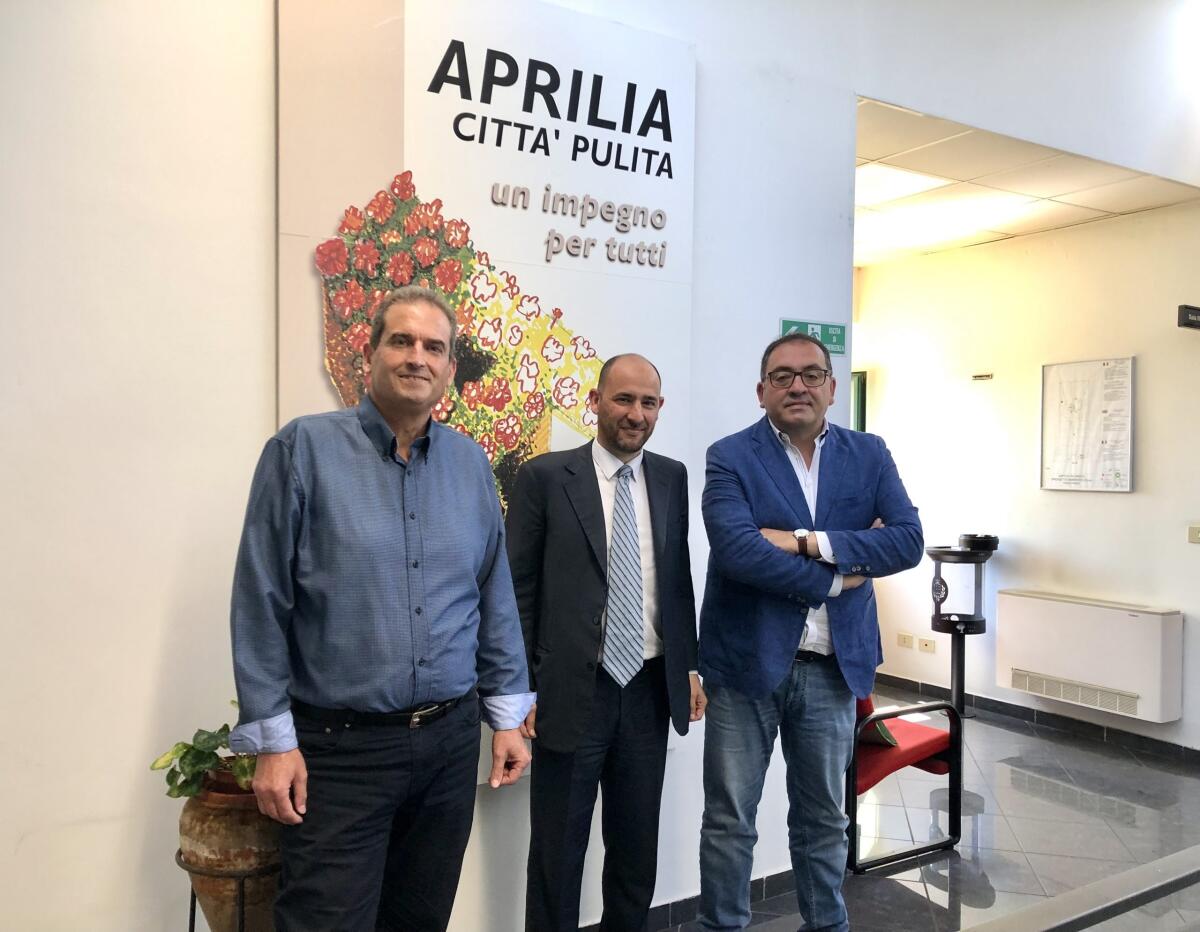 Passaggio di consegne alla Progetto Ambiente di Aprilia: il Sindaco Terra nomina l’ingegner Stefano Cicerani, prende il posto di Valerio Valeri. - 