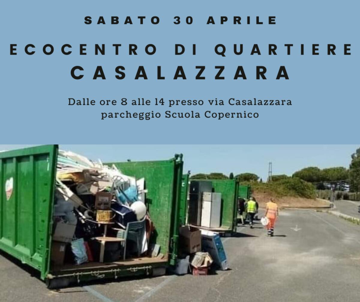 L’Ecocentro di Quartiere della Progetto Ambiente di Aprilia oggi a Casalazzara. - 