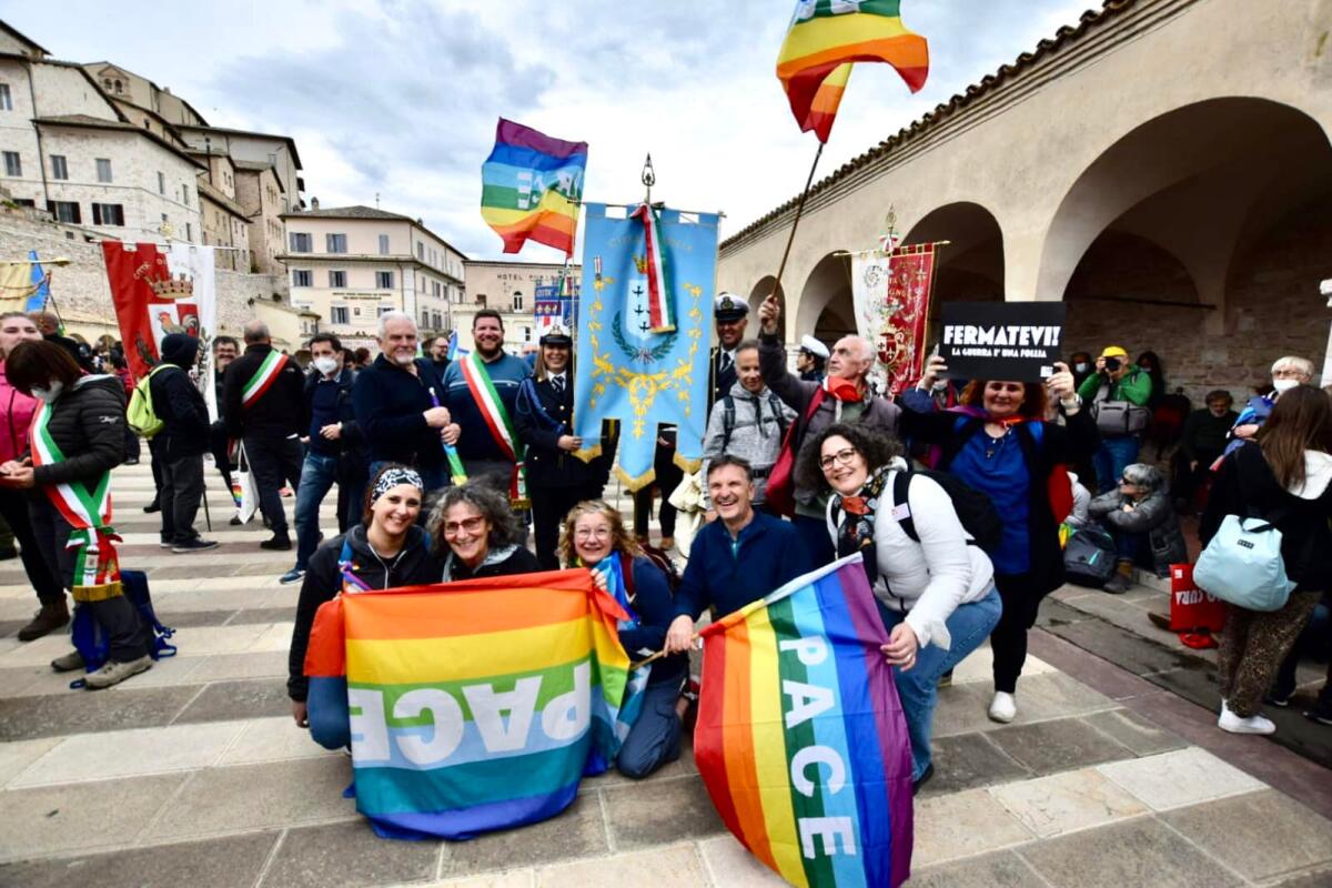Anche l’amministrazione comunale di Aprilia alla marcia della Pace e Fraternità Perugia-Assisi.   - 