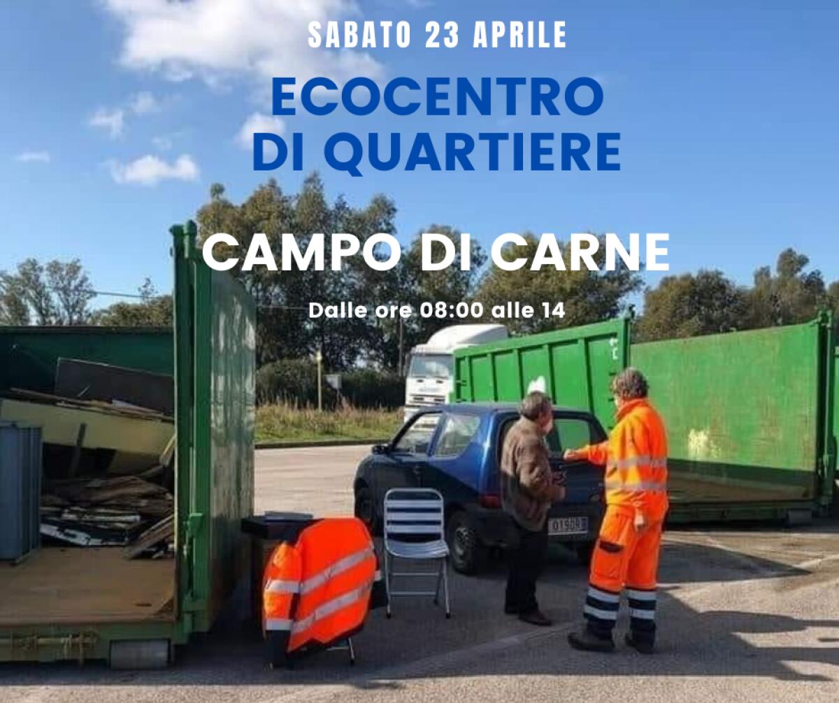 "Ecocentro di Quartiere": questo sabato 23 Aprile il servizio della Progetto Ambiente di Aprilia a Campo di Carne. - 