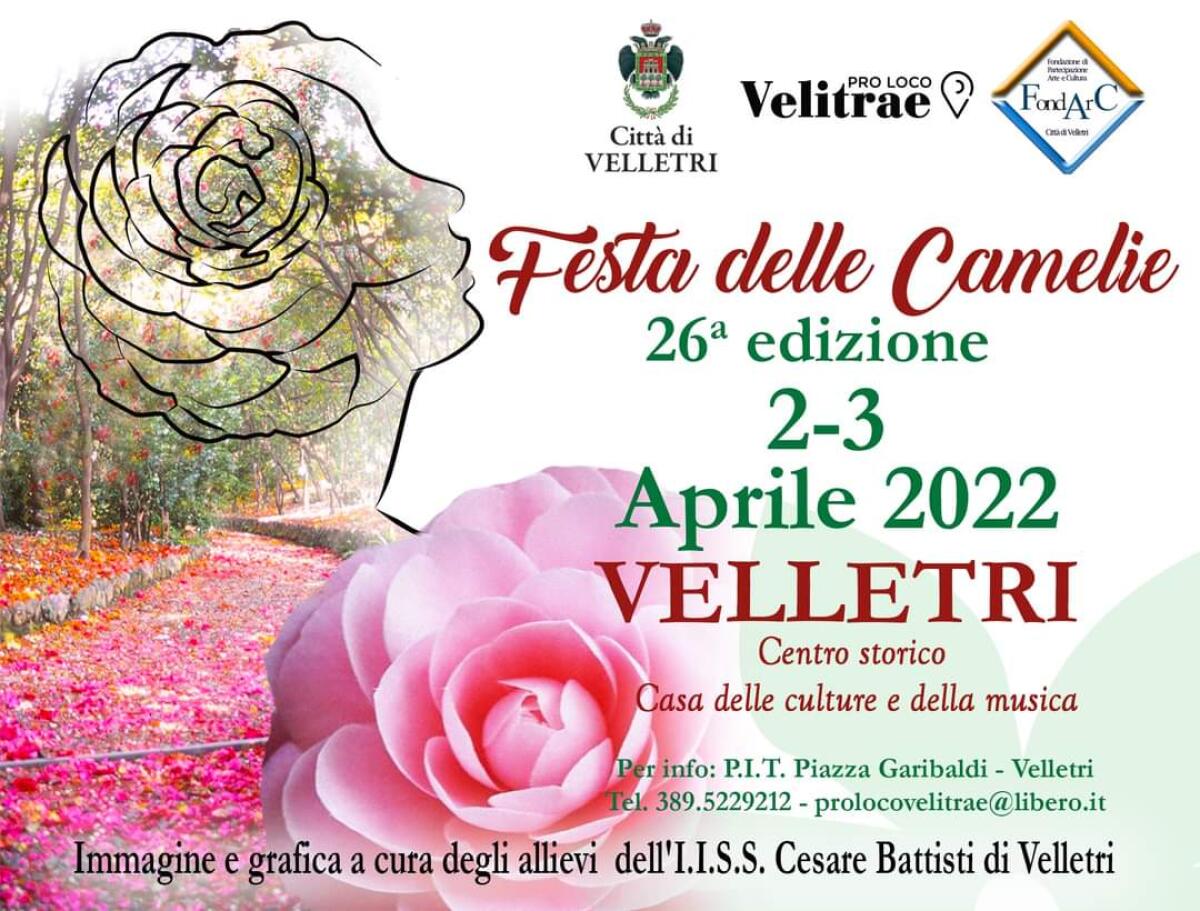 Velletri - Fine settimana con la bellezza delle camelie, tra arte, artigianato, mostre e musica - 