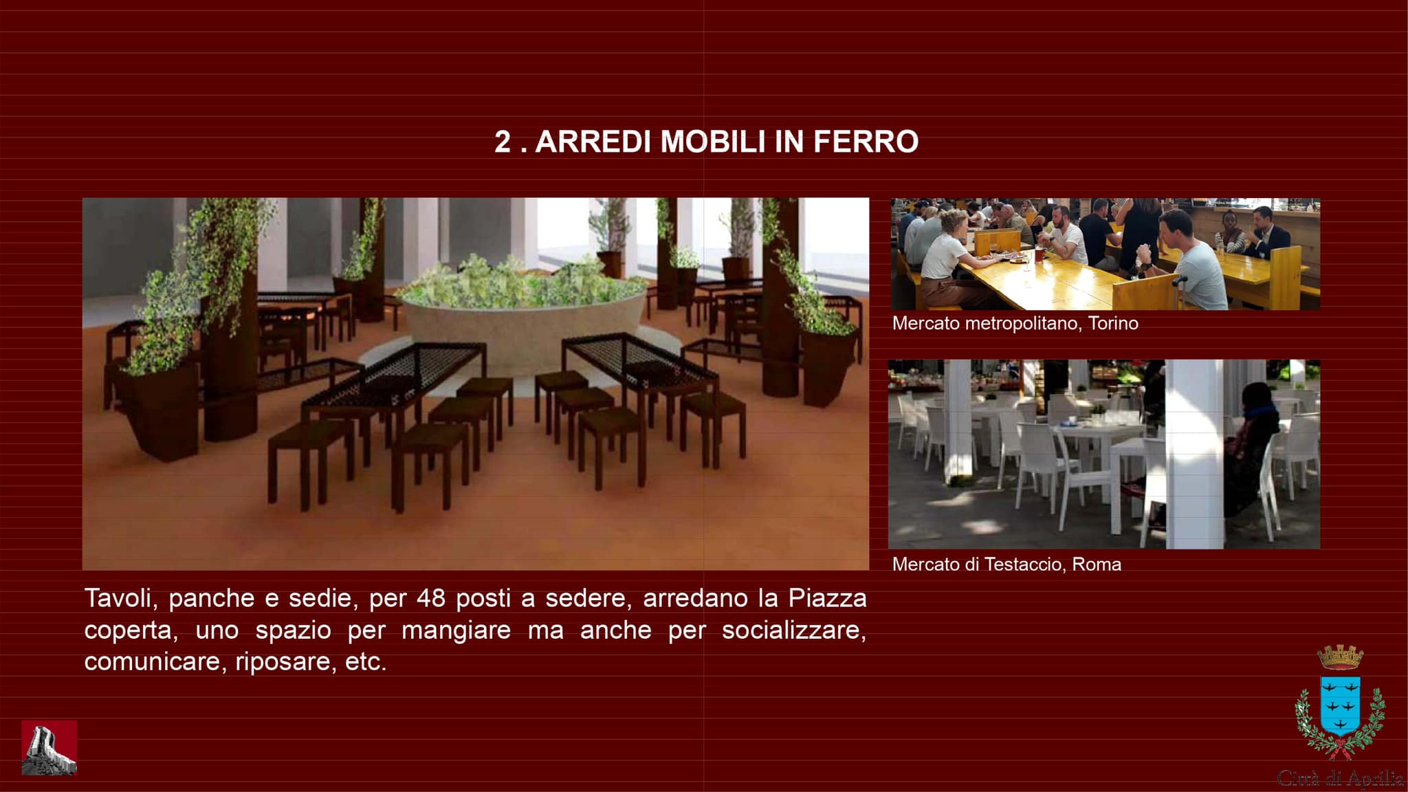 Galleria 1 del post: Ammesso a finanziamento dalla Regione, con 200mila euro, il progetto di ristrutturazione interna del Mercato Coperto di Aprilia.