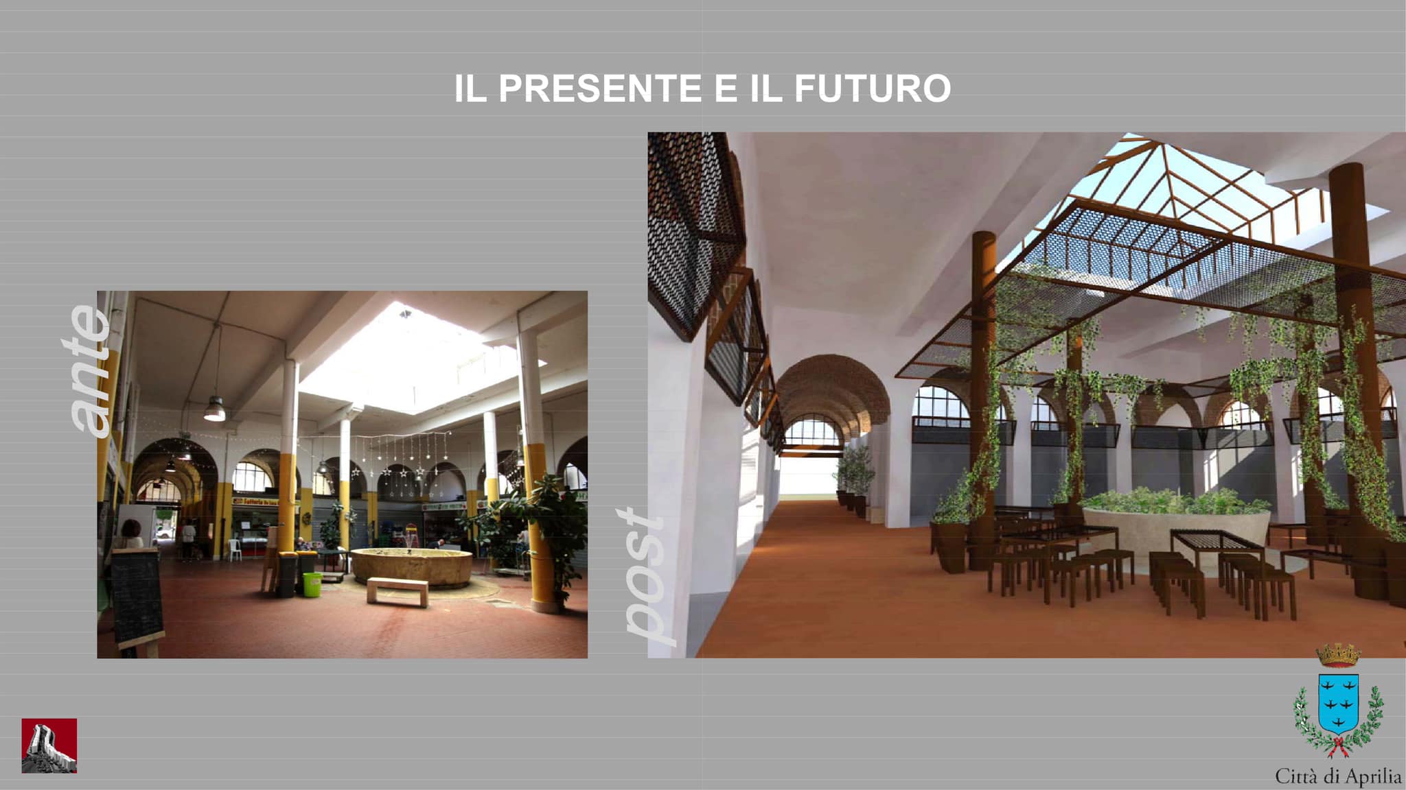Galleria 1 del post: Ammesso a finanziamento dalla Regione, con 200mila euro, il progetto di ristrutturazione interna del Mercato Coperto di Aprilia.