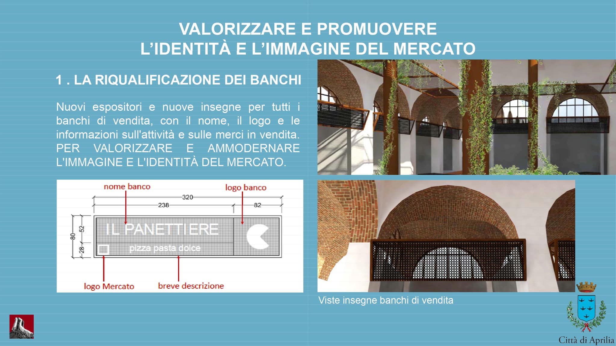 Galleria 1 del post: Ammesso a finanziamento dalla Regione, con 200mila euro, il progetto di ristrutturazione interna del Mercato Coperto di Aprilia.