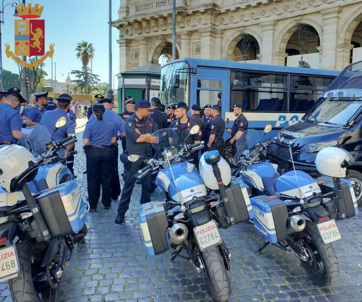 Nuova operazione interforze di controllo straordinario del territorio nella zona della Stazione Termini e di via Giolitti, nella Capitale. - 