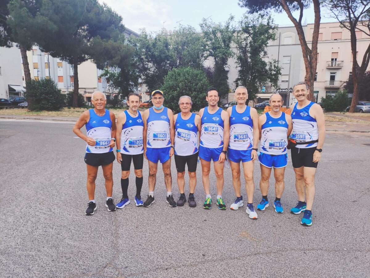La Asd Podistica Aprilia alla “Maratonina Azzurra” organizzata a Latina dall’Aeronautica Militare. - 