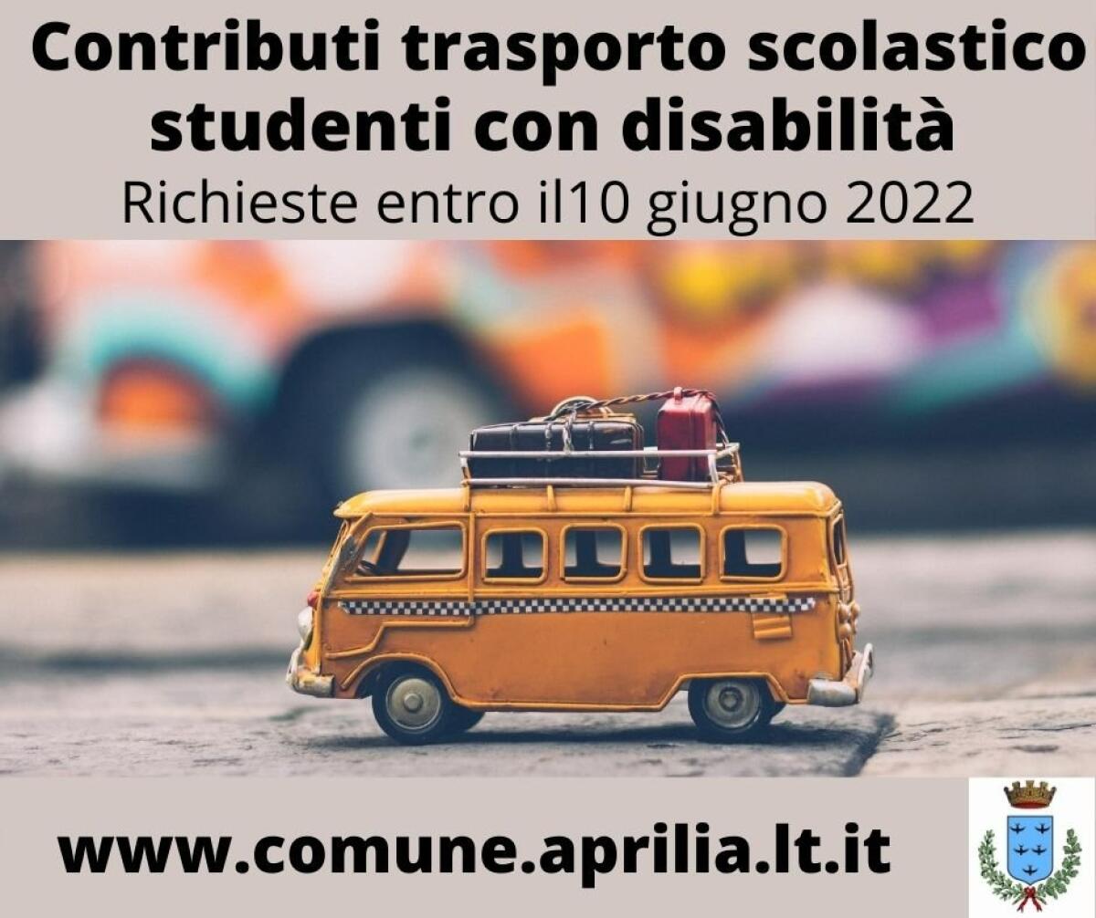 Trasporto scolastico per studenti disabili: ecco come presentare domanda di rimborso al Comune di Aprilia. - 