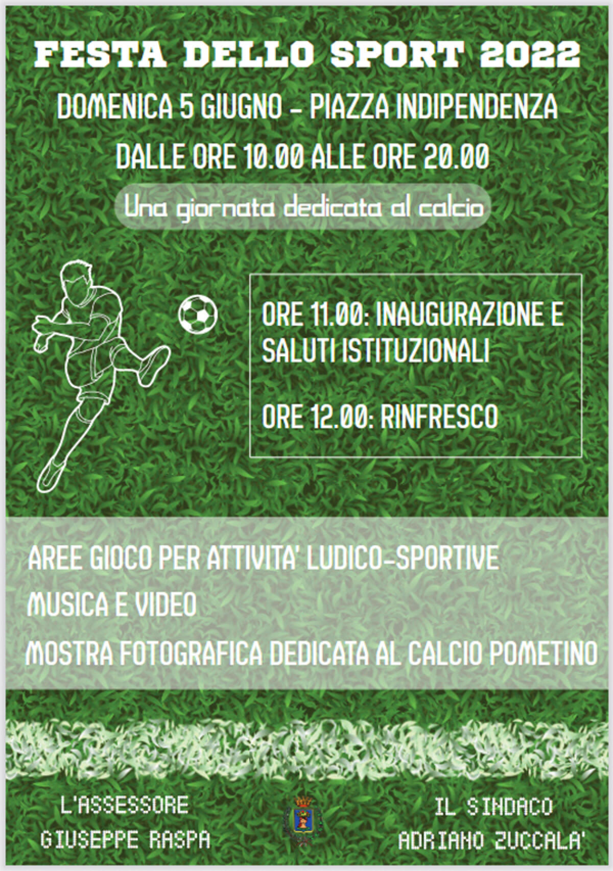 “Festa dello Sport” domenica 5 giugno in Piazza Indipendenza a Pomezia. - 