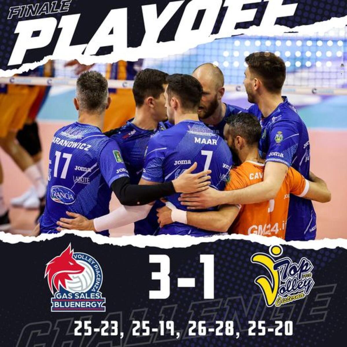 La Top Volley Cisterna sconfitta sul campo del Piacenza, ma soddisfatta dell'intera stagione - 