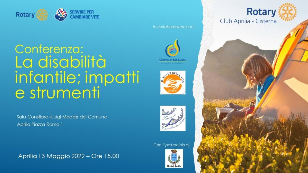 Aprilia - Come orientarsi tra difficoltà e burocrazia nei casi di disabilità infantile. Focus venerdì 13 maggio - 