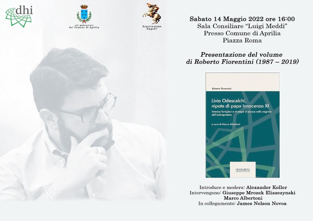 Questo sabato in Aula Consiliare ad Aprilia la presentazione del libro-ricerca di Roberto Fiorentini, venuto a mancare nel 2019. - 