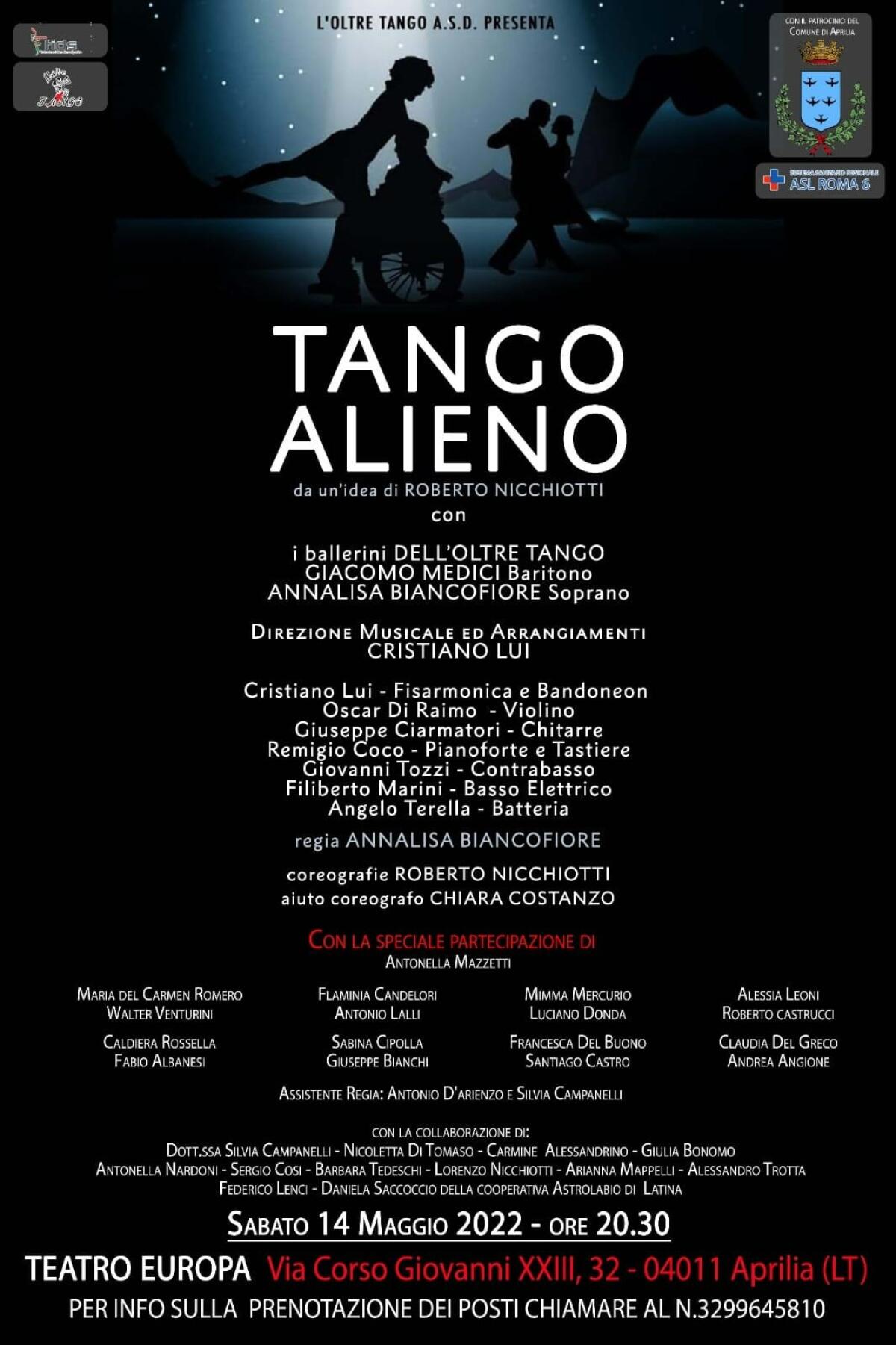 Questo sabato in scena ad Aprilia lo spettacolo teatrale “Tango Alieno”: sul palco 46 giovani artisti disabili. - 