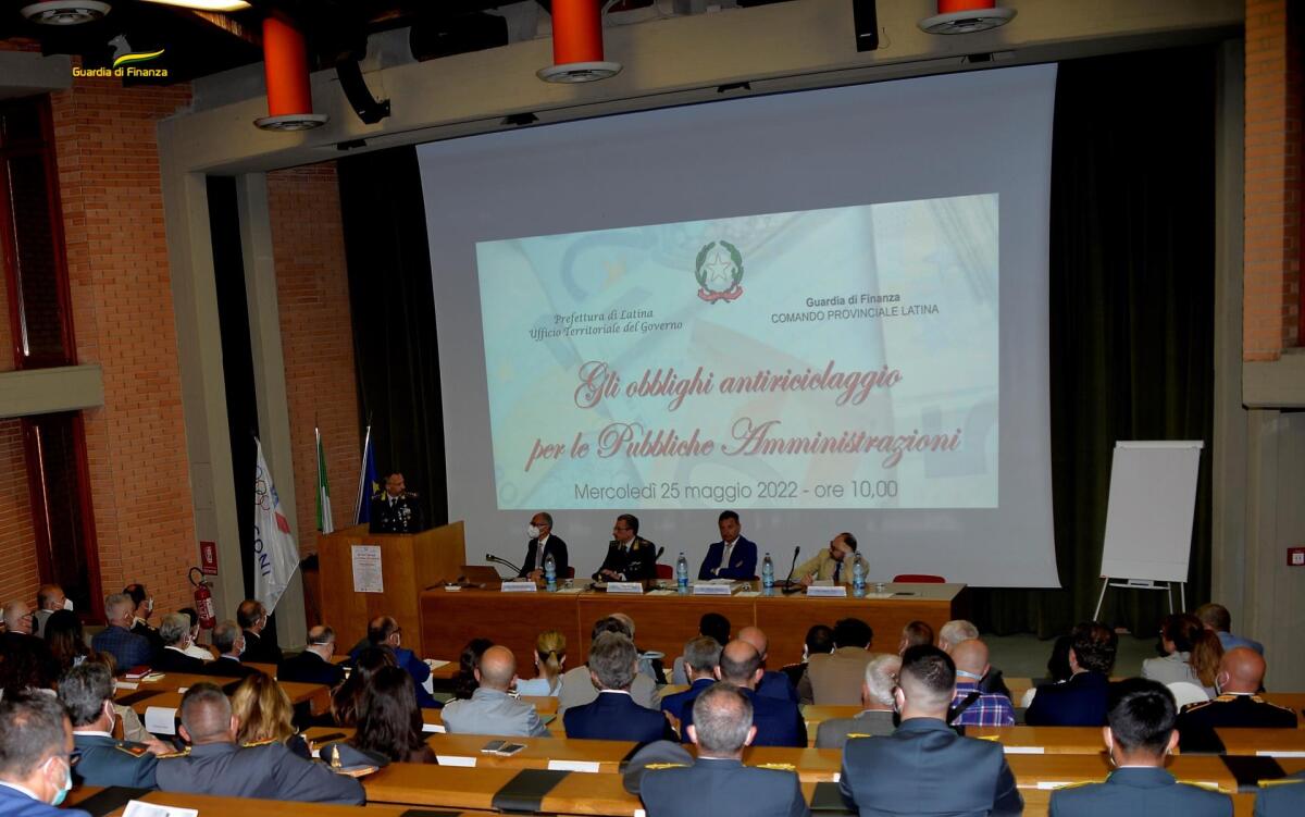 “Gli obblighi antiriciclaggio per le Pubbliche Amministrazioni: il convegno della Prefettura di Latina e della Guardia di Finanza. - 