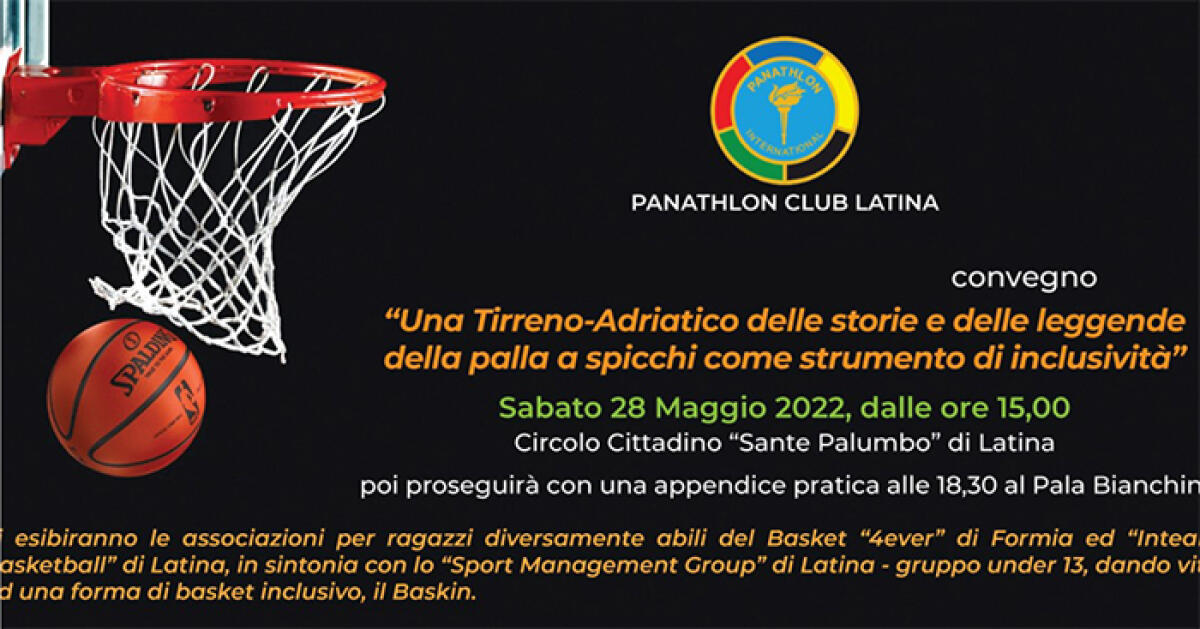 Basket ed inclusione: questo sabato pomeriggio a Latina un'iniziativa a cura del gruppo “Amici del Basket”. - 