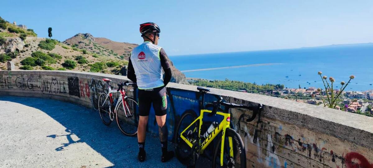 Passa per Sperlonga il Bicitour dell’Aido. Michail Speciale in bici  da Partinico a Roma per divulgare la cultura della donazione e del trapianto di organi. - 