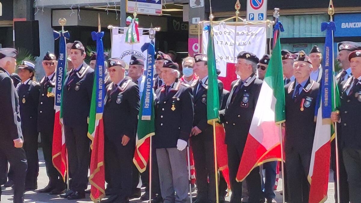 Marino - Commemorazione del vice brigadiere Sandro Sciotti, ucciso mentre tentava di fermare tre rapinatori - 