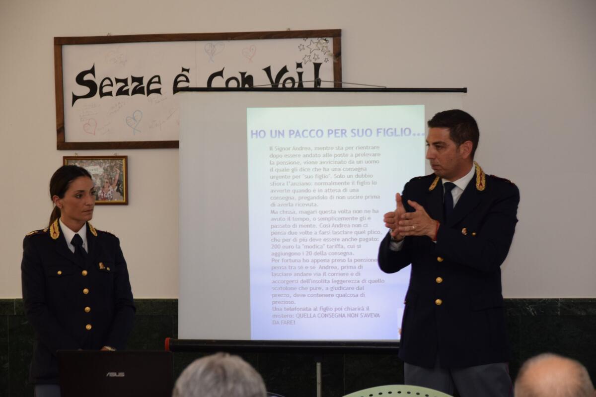 Truffe e raggiri in danno di persone anziane: la Polizia incontra gli ospiti del centro sociale di Sezze. - 