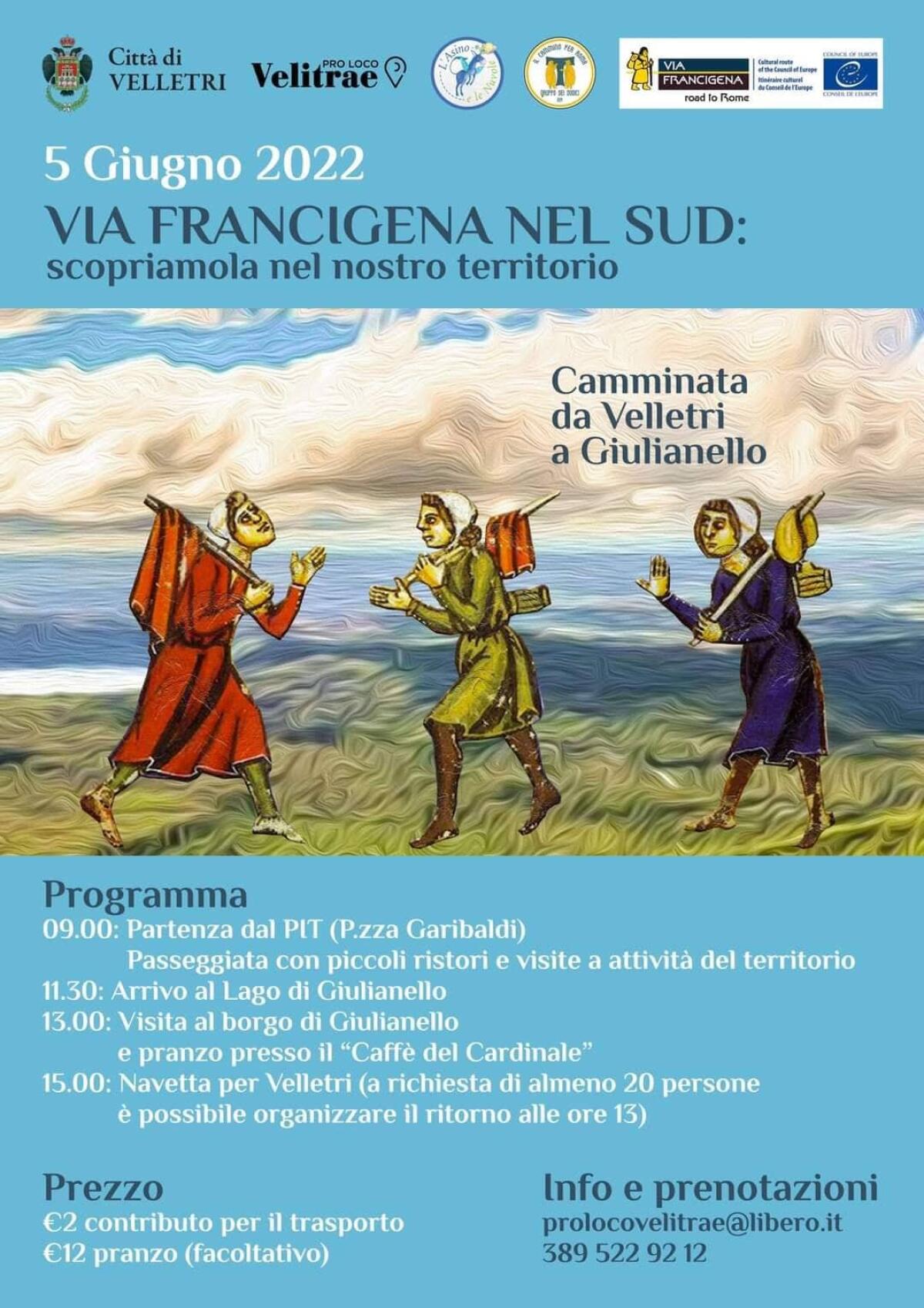 La Via Francigena tra Velletri e Giulianello. Passeggiata questa domenica tra la storia - 