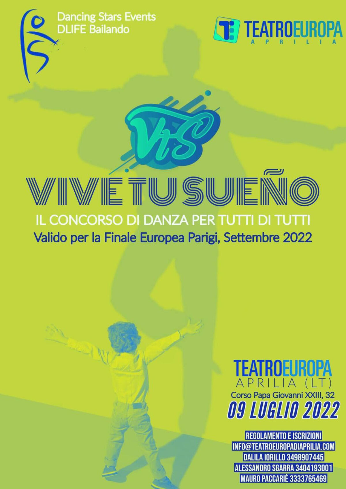 Al Teatro Europa di Aprilia la seconda tappa in Italia del concorso internazionale di danza “Vive Tu sueño”. Iscrizioni entro il 5 Luglio. - 