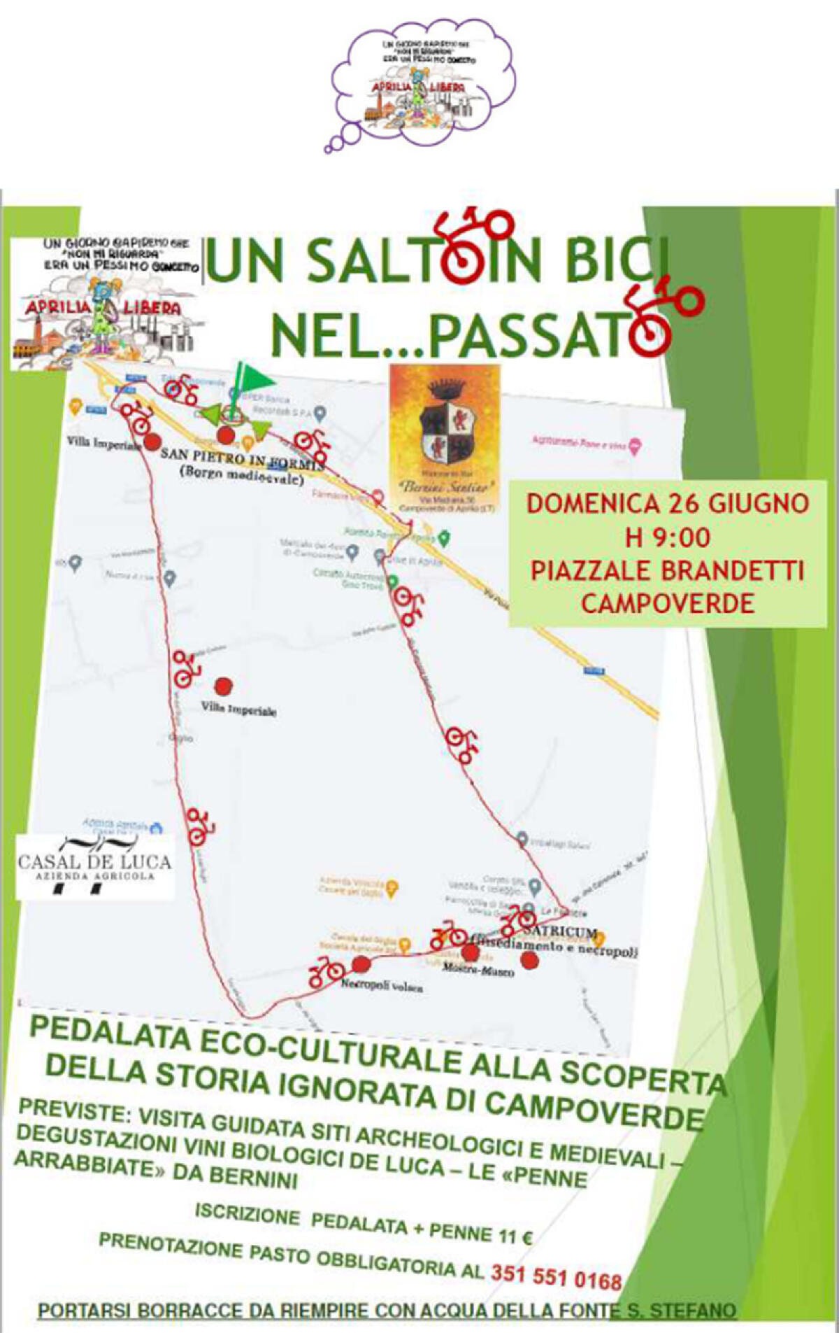 Pedalando alla scoperta di Campoverde. Appuntamento alle 9 di domenica 26 giugno - 